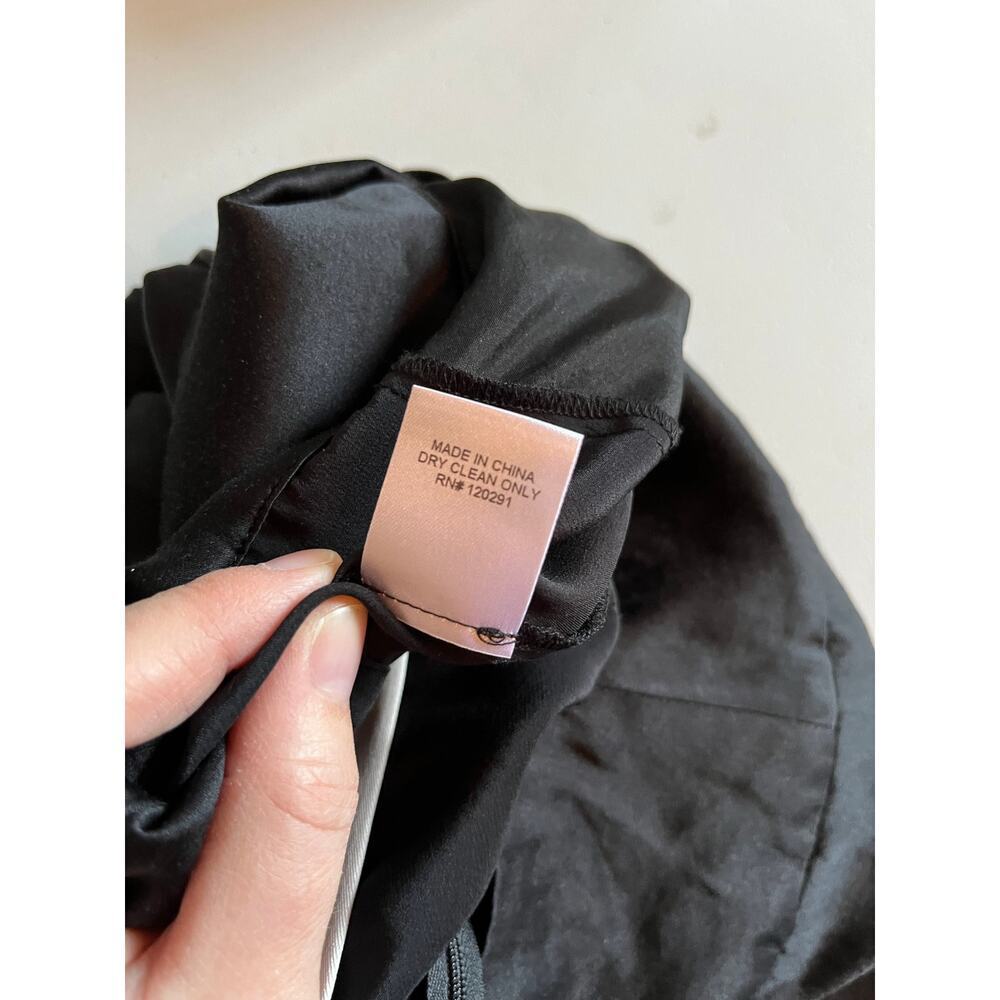 Michelle Mason 100% Silk Black Pants - Picture 10 of 10